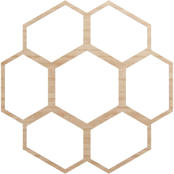 Ekena Millwork Florin Wood Fretwork Pierced Ceiling Medallion, Alder, 40"OD x 14 1/8"ID x 3/8"T CMWP40X40X0375FOAL - main
